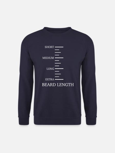 Bart Schnurrbart Bärtige Männer - Unisex Pullover - Navy