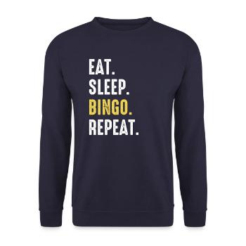 Bingo Glücksspiel Lotterie Bingo Spieler - Unisex Pullover - Navy - Vorne - Alina (178cm) & Michal (187cm)