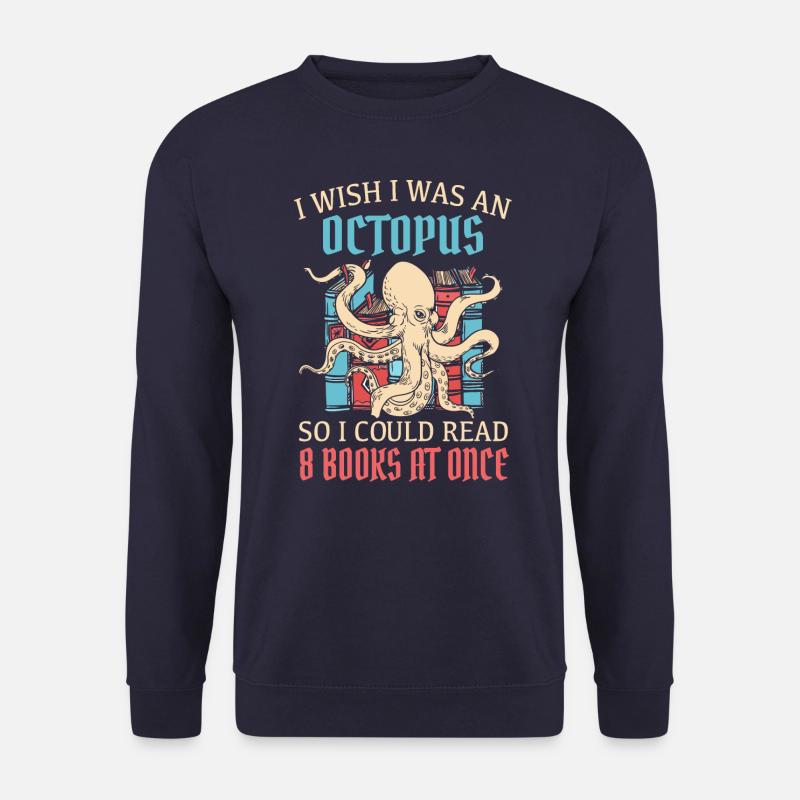 Octopus Octopus Cuttlefish Animal - Unisex Sweatshirt - navy