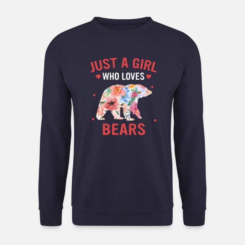 Bär Grizzlybär Braunbär Bären - Unisex Pullover - Navy