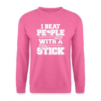 Sports de crosse Joueurs de crosse - Sweat-shirt Unisexe - rose - Devant