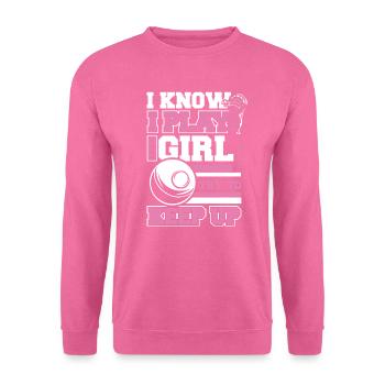 Sports de crosse Joueurs de crosse - Sweat-shirt Unisexe - rose - Devant