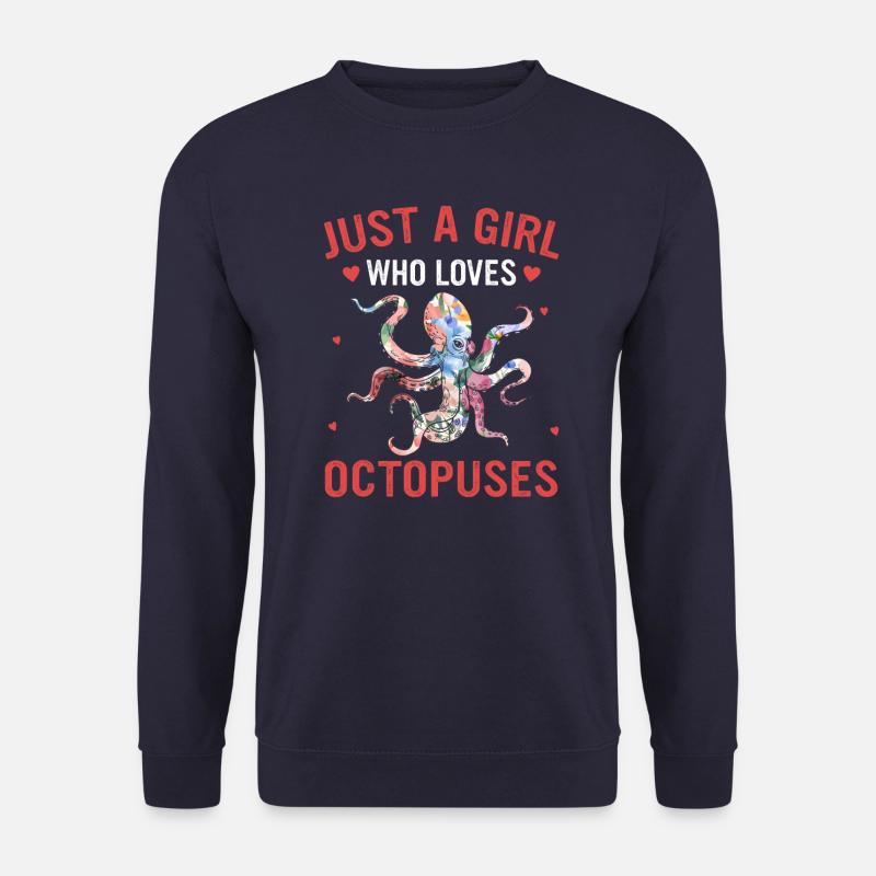 Octopus Octopus Cuttlefish Animal - Unisex Sweatshirt - navy