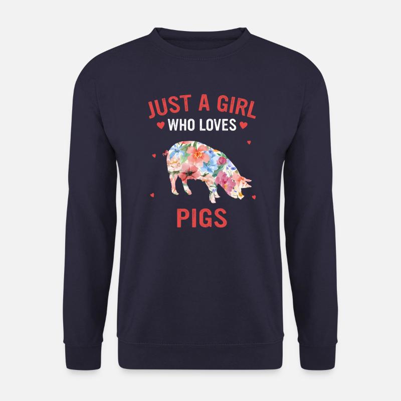 Schwein Tier - Unisex Pullover - Navy
