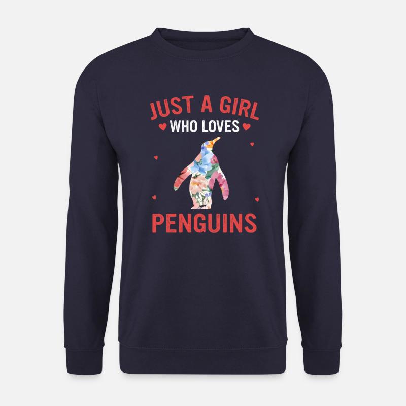 Pinguin Pinguine Tier - Unisex Pullover - Navy