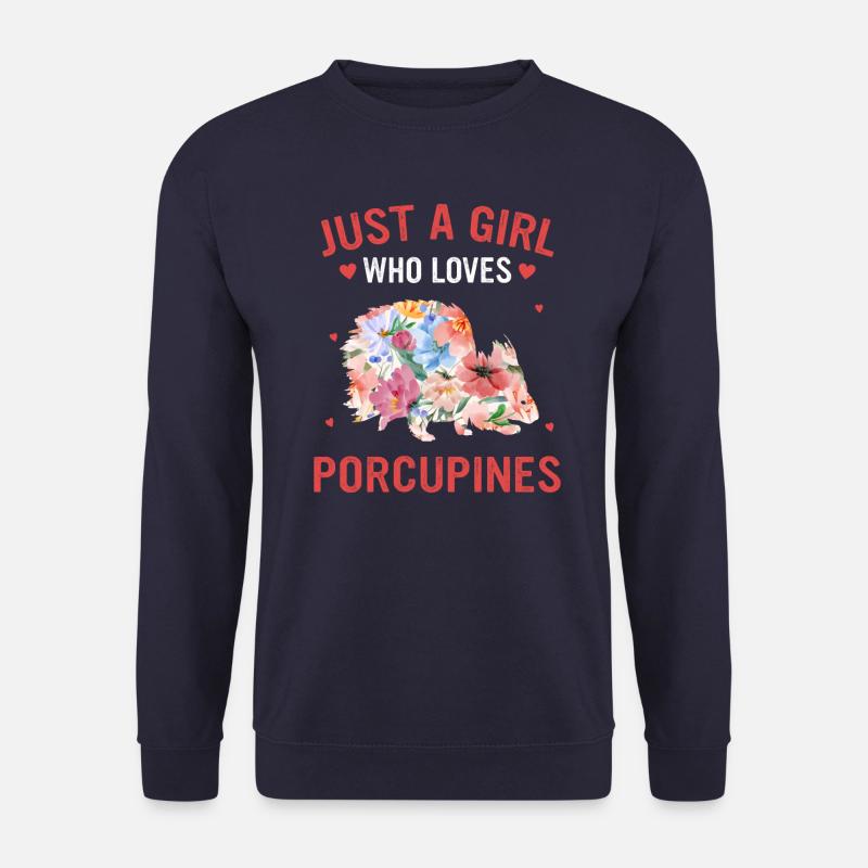 Stachelschwein Tier - Unisex Pullover - Navy