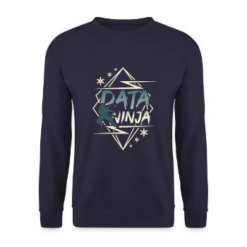Data Scientist Data Enginieer - Unisex Pullover - Navy - Vorne - Alina (178cm) & Michal (187cm)