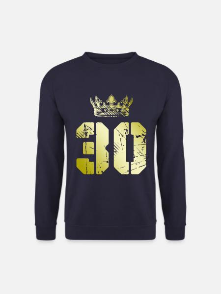 30 Zahl Krone - Unisex Pullover - Navy