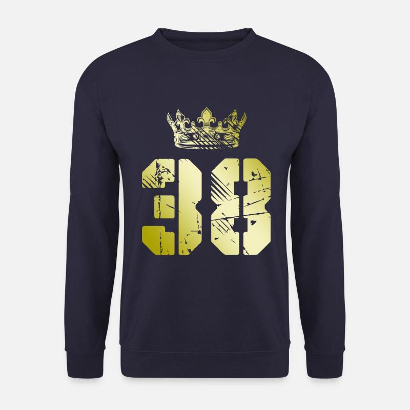 38 Zahl Krone - Unisex Pullover - Navy