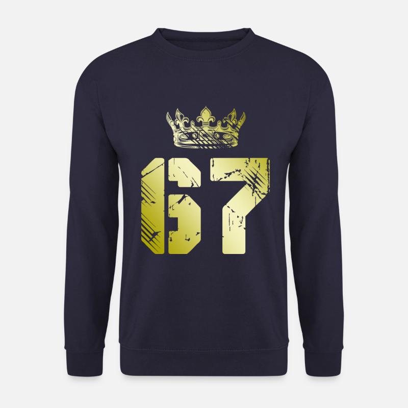67 Zahl Krone - Unisex Pullover - Navy