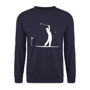 Golf - Unisex Pullover - Navy - Vorne - Alina (178cm) & Michal (187cm)