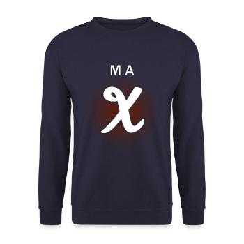 Vorname Max - Unisex Pullover - Navy - Vorne - Alina (178cm) & Michal (187cm)