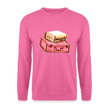 Circus watercolor suitcase - Unisex Sweatshirt - pink - Front