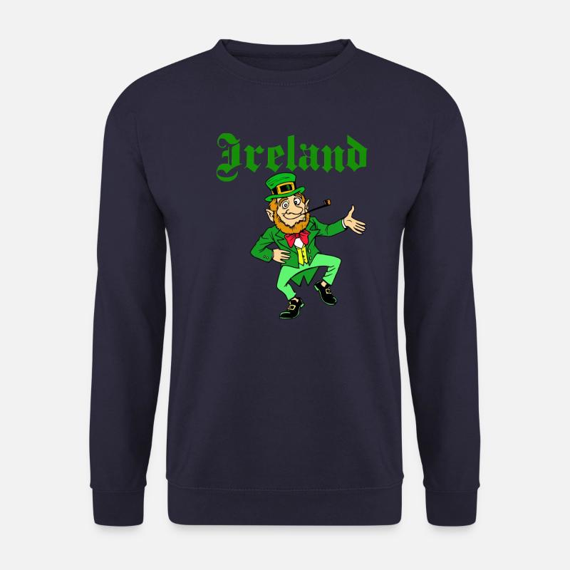 Ireland St Patrick Leprechaun - Unisex Sweatshirt - navy