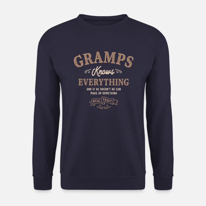 Gramps Knows Everything - Unisex Sweatshirt - navy