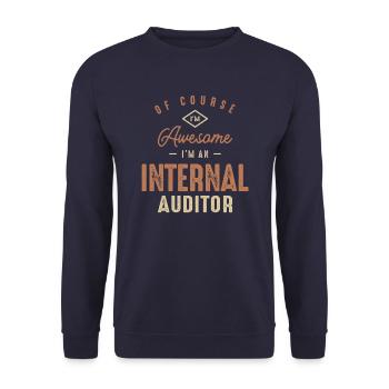 I'm Awesome I'm a Internal Auditor Funny Job - Unisex Sweatshirt - navy - Front - Alina (178cm) & Michal (187cm)