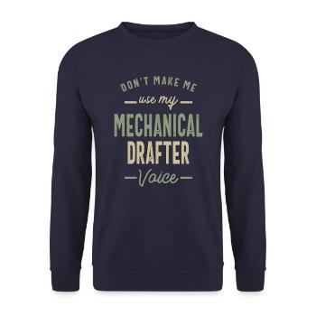 Artisan mécanique Profession Travailleur d’anniversaire - Sweat-shirt Unisexe - marine - Devant - Alina (178cm) & Michal (187cm)
