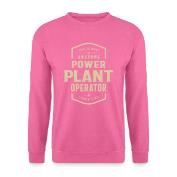 Awesome Power Plant Operator Job - Unisex Sweatshirt - pink - Front