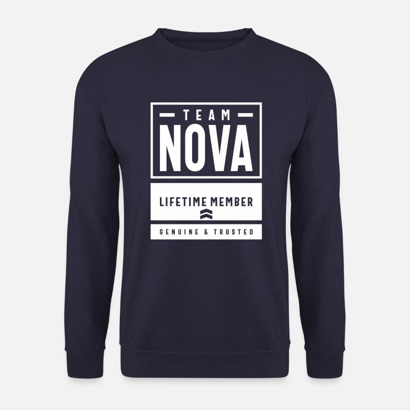 Nova Personalized Name - Unisex Sweatshirt - navy