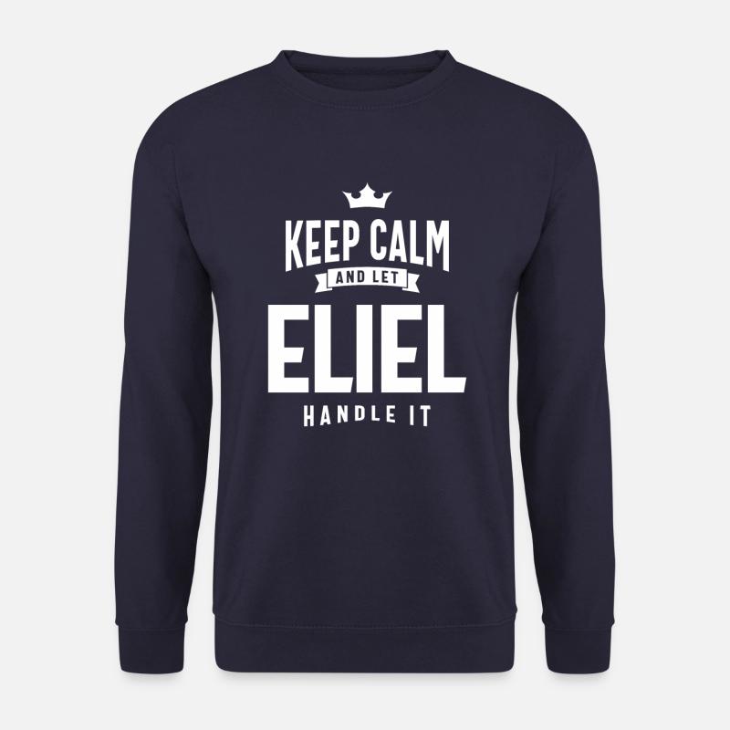 Eliel Personalized Name - Unisex Sweatshirt - navy