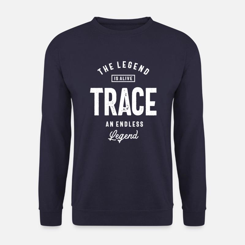 Trace Personalized Name - Unisex Sweatshirt - navy