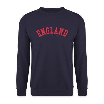 For lovers of England and the English People - Unisex Sweatshirt - navy - Front - Alina (178cm) & Michal (187cm)