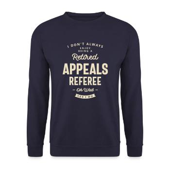 Appeals Referee Job Title Occupation Birthday - Unisex Sweatshirt - navy - Front - Alina (178cm) & Michal (187cm)