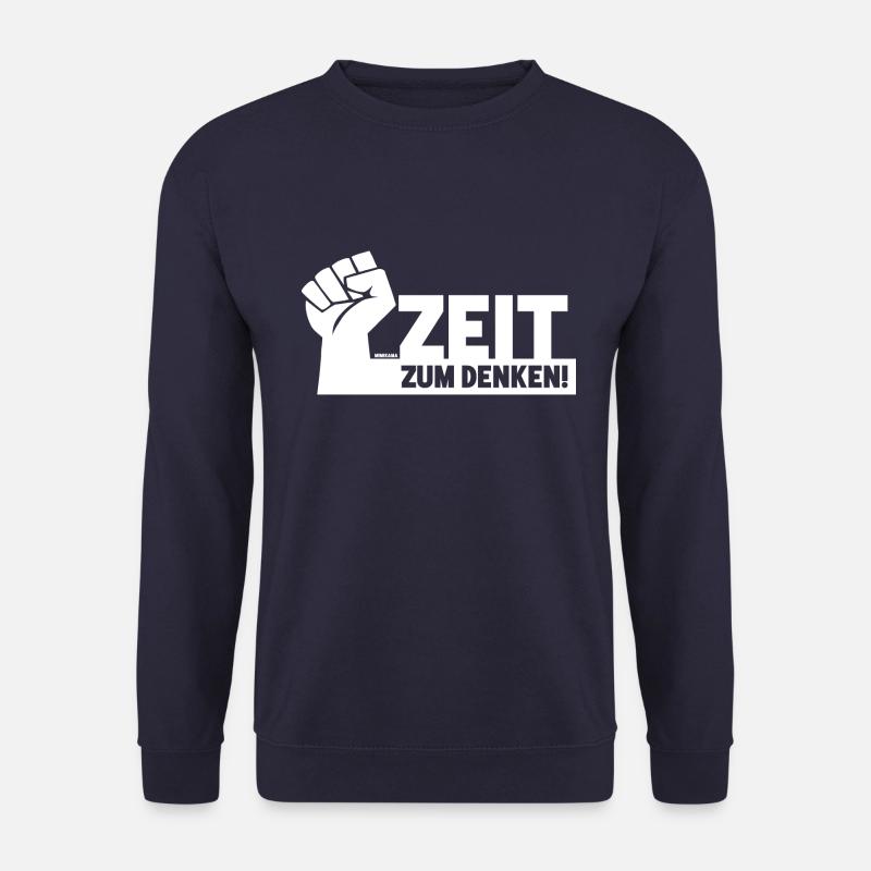 Zeit zum Denken - Unisex Pullover - Navy