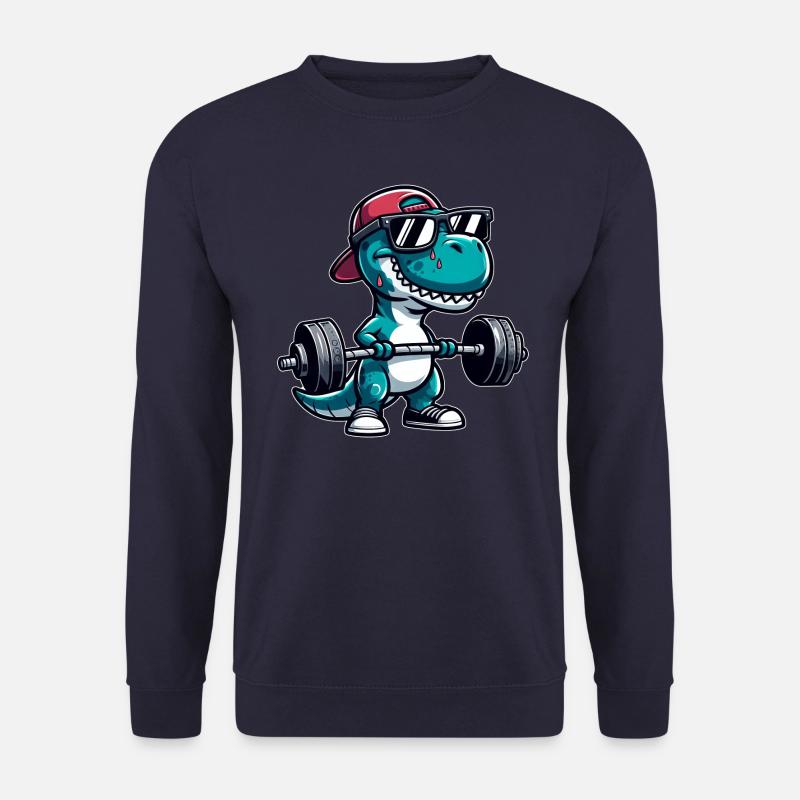 T-Rex Workout Dino Krafttraining - Unisex Pullover - Navy
