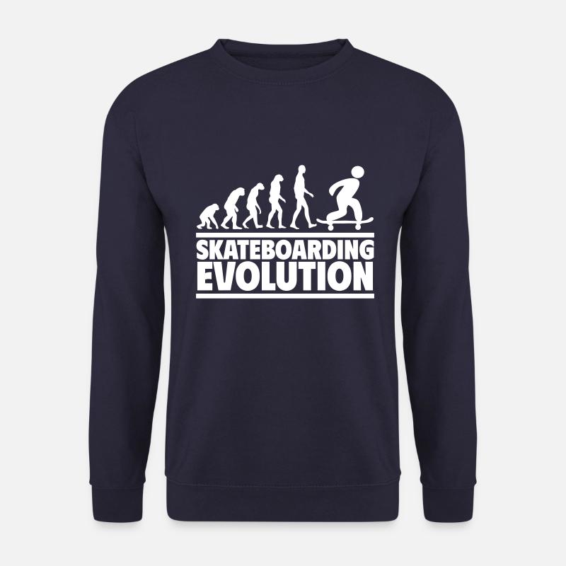 Évolution du skateboard - Sweat-shirt Unisexe - marine