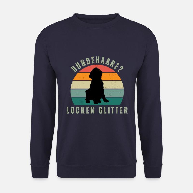 Locken Glitter Retro Sunset - Unisex Pullover - Navy