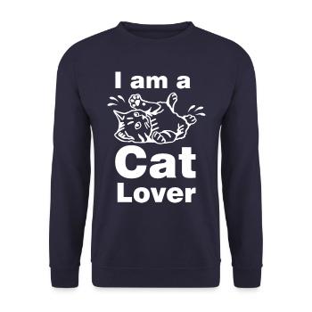 Amateurs de chats / Amis chats - Sweat-shirt Unisexe - marine - Devant - Alina (178cm) & Michal (187cm)