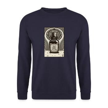 Gift - Unisex Pullover - Navy - Vorne - Alina (178cm) & Michal (187cm)
