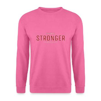 STRONGER in Christ alone - Unisex Pullover - Pink - Vorne