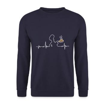 Cuisson du rythme cardiaque - Sweat-shirt Unisexe - marine - Devant - Alina (178cm) & Michal (187cm)