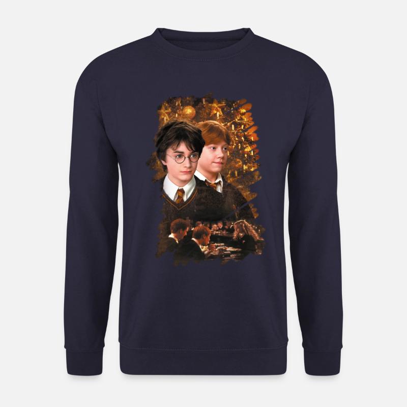 Harry Potter Ugly Christmas Harry & Ron - Unisex Pullover - Navy
