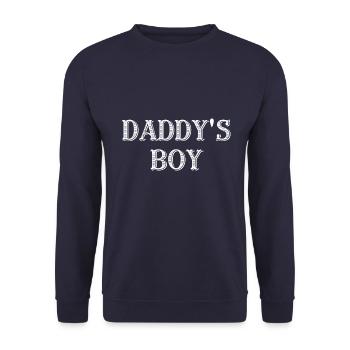 Daddy ́s Boy - Unisex Sweatshirt - navy - Front - Alina (178cm) & Michal (187cm)