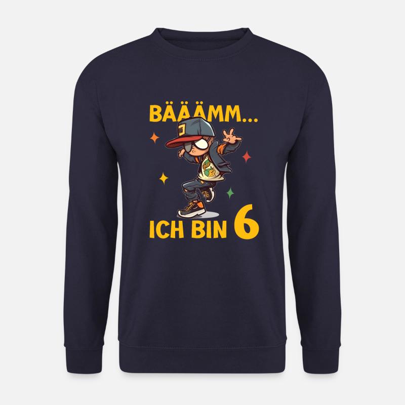 6.Geburtstag Jungen - Geburtstagsgeschenk 6 Jahre - Unisex Pullover - Navy