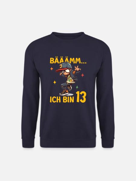 13.Geburtstag Jungen Geburtstagsgeschenk 13 Jahre - Unisex Pullover - Navy