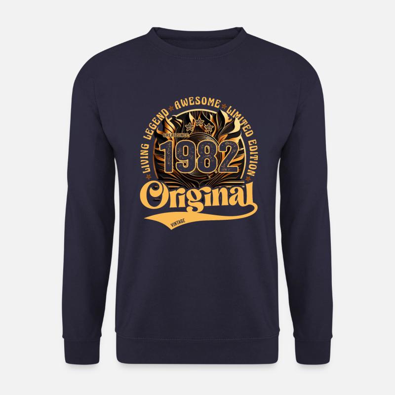 geboren im Jahr 1982 Geburtstag Retro vintage 1982 - Unisex Pullover - Navy