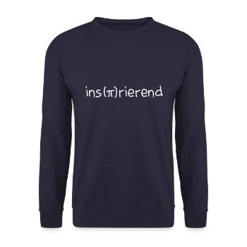 ins(pi)rierend - Mathelehrer Mathelehrerin - Unisex Pullover - Navy - Vorne - Alina (178cm) & Michal (187cm)