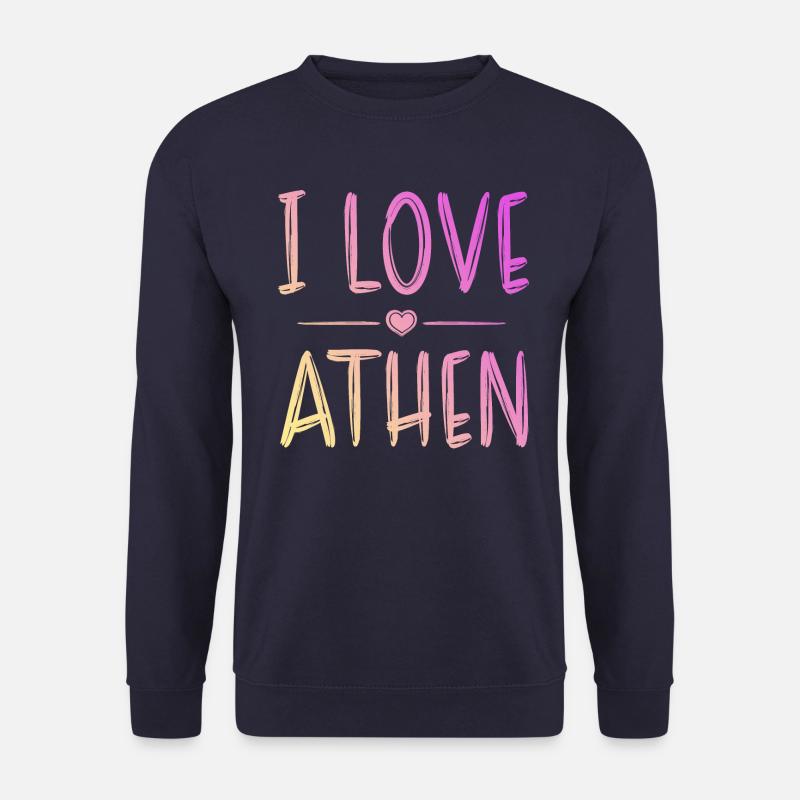 I Love Athen - Unisex Pullover - Navy