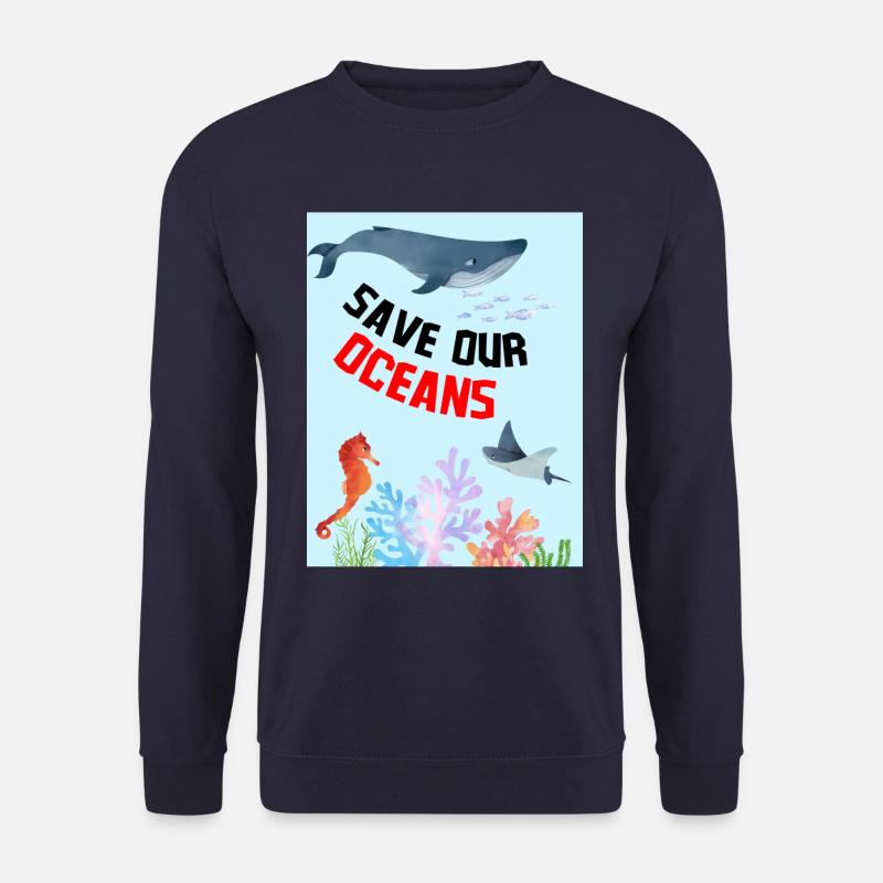 Save our oceans 1 - Unisex Sweatshirt - navy