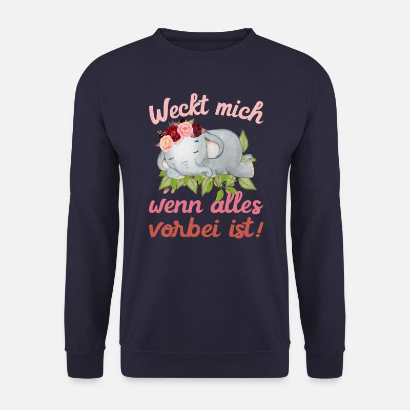 Weckt mich, wenn alles vorbei ist - Unisex Pullover - Navy