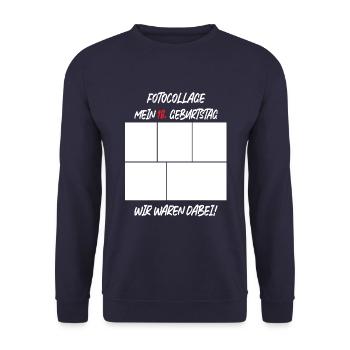 MEiN 18 Birthday - Unisex Sweatshirt - navy - Front - Alina (178cm) & Michal (187cm)