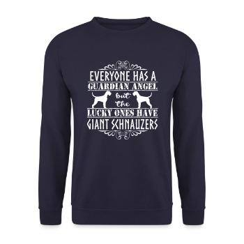giantschnauangels - Sweat-shirt Unisexe - marine - Devant - Alina (178cm) & Michal (187cm)