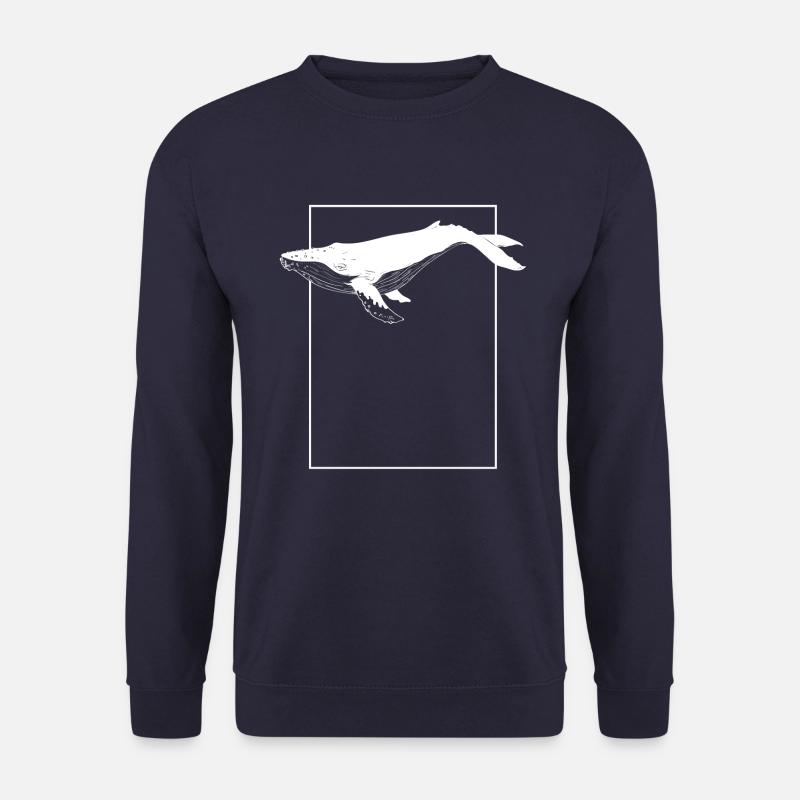Whale # 2 - Unisex Sweatshirt - navy