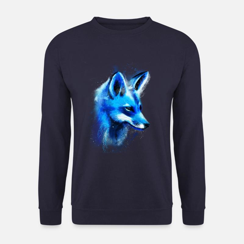 Fox hand-drawn - Unisex Sweatshirt - navy