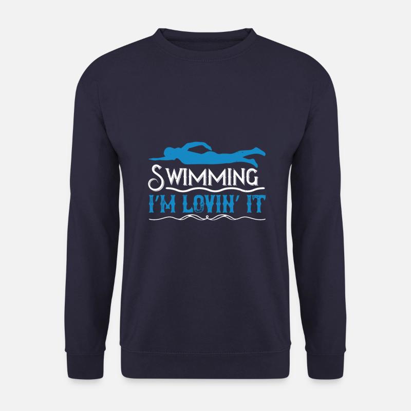 Schwimmen schwimmen ich liebe es - Unisex Pullover - Navy