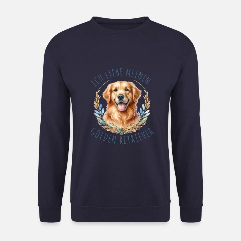 Ich liebe meinen Golden Retriever - Unisex Pullover - Navy